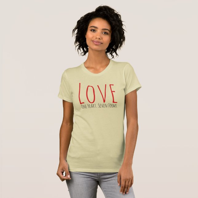 Amor - Una Camiseta de Corazón. Siete Formas (Anverso completo)