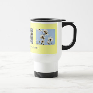 ¡Amor único! Tazas de flores de magnolia blancas