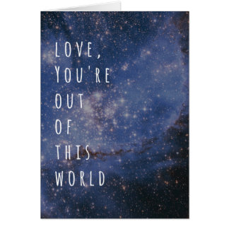 Amor usted está fuera de esta nebulosa del espacio