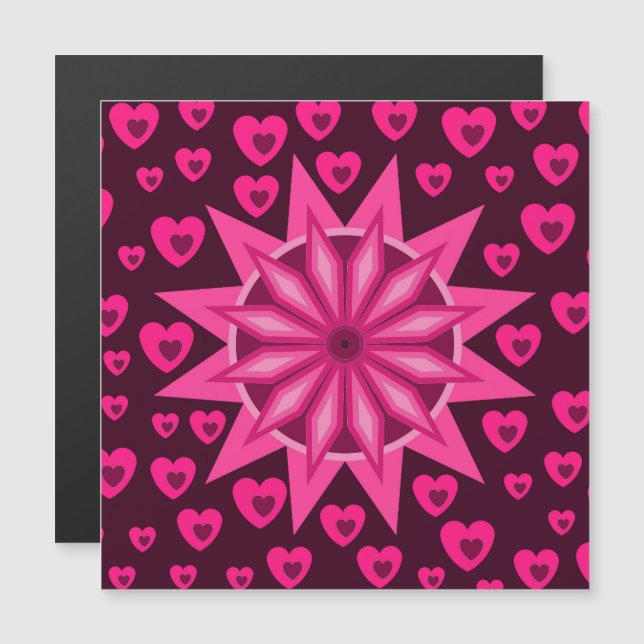 AMOR VALENTÍN, REGALO DE CUMPLEAÑOS CON CORAZONES (Anverso/Reverso)