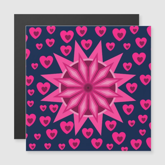 AMOR VALENTÍN, REGALO DE CUMPLEAÑOS CON CORAZONES (Anverso/Reverso)