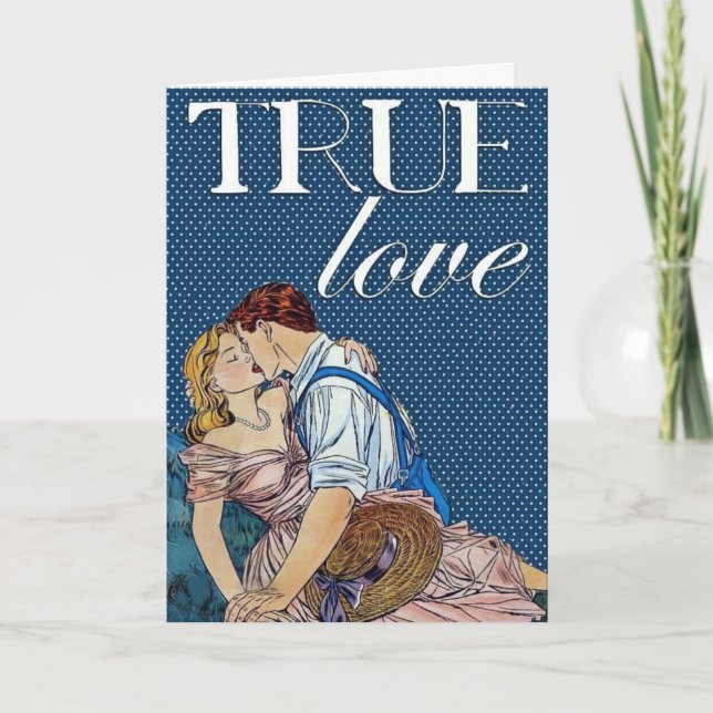 Amor verdadero siempre y para siempre la tarjeta (Anverso)