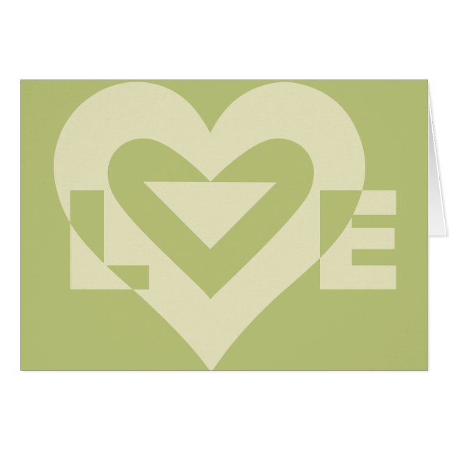 Amor Verde De Dos Tonos (Anverso (Horizontal))