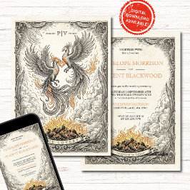 Amor Vintage | Invitación de Boda Tarot