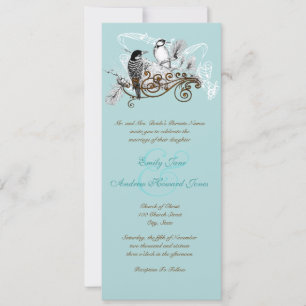 Amor vintage Pájaros pájaros pájaros Invitación a 