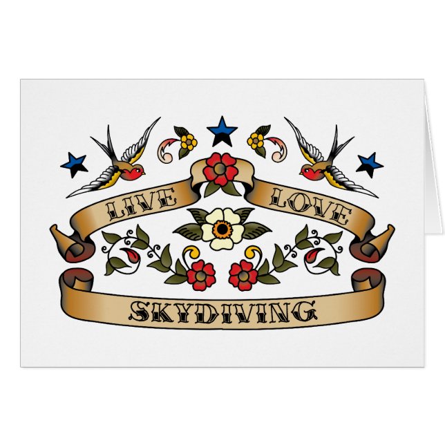 Amor vivo Skydiving (Anverso (Horizontal))