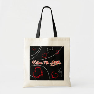 Amor Vs. Asesino - Bolsa de Corazón Romántico Oscu