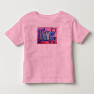 Amor Word Sweet Candy Art Purpurinas Camisetas