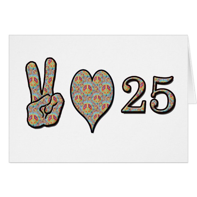 Amor y 25 de la paz (Anverso (Horizontal))