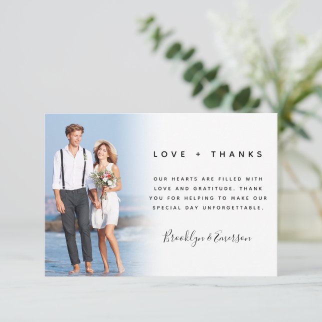 Amor y agradecimiento a la Boda de fotos de Faded (Anverso de pie)