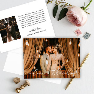Amor y agradecimiento a la moderna foto Boda perso