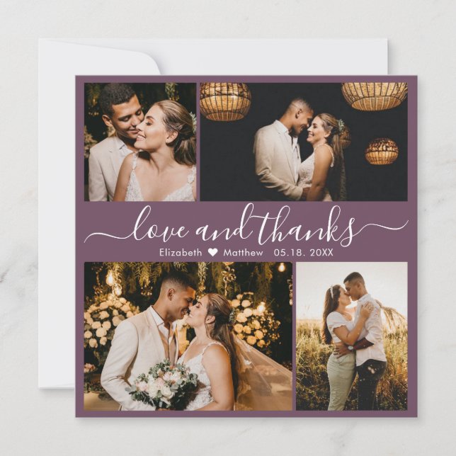 Amor y agradecimiento a Mauve Photo Boda (Anverso)