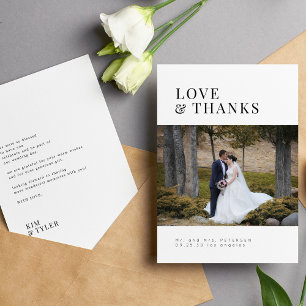 Amor y agradecimiento al boda fotográfico minimali