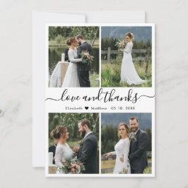 Amor y agradecimiento Boda de Collage de fotos Scr