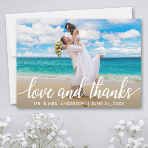 Amor y agradecimiento boda   Gracias Foto