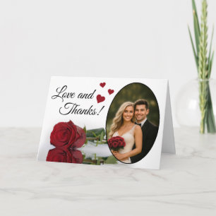 Amor y agradecimiento Elegante Rosa Roja Romántica
