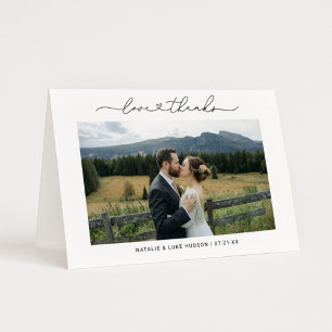 Amor y Agradecimiento Foto de Boda Personalizada M