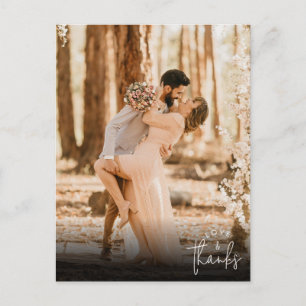 Amor y Agradecimiento Tarjeta Postal de Agradecimi