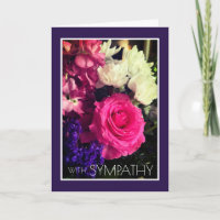 ¡Amor y condolencias! Tarjeta de simpatía especial