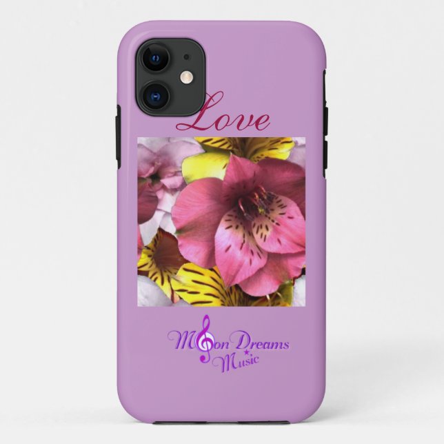 Amor y flores Tough Xtreme iphone 5 Funda (Reverso)