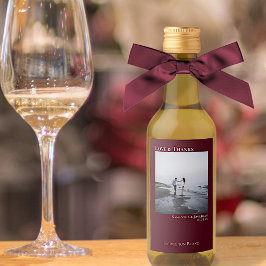 Amor y gracias Boda de Borgoña Foto Mini