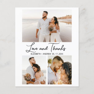 Amor y gracias Boda de Collage Gracias Flyer