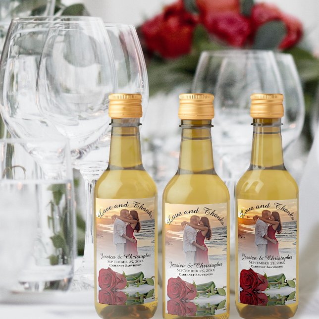 Amor y gracias Foto y Boda Rosa Roja Mini (Subido por el creador)