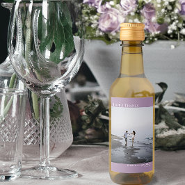 Amor y gracias Lavender simple foto Boda Mini