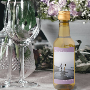 Amor y gracias Lavender simple foto Boda Mini