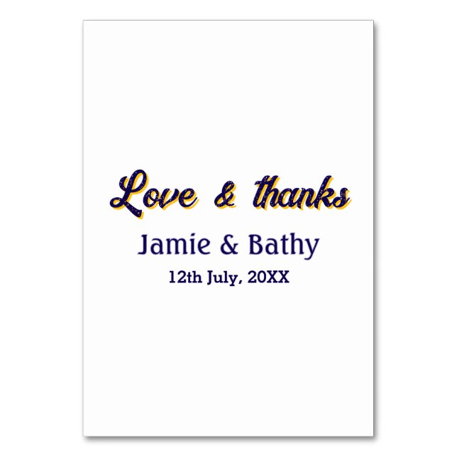 Amor y gracias naranja morado nombre fecha pareja (Anverso)