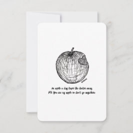 Amor y gracias, no vayas a ninguna parte, tarjeta