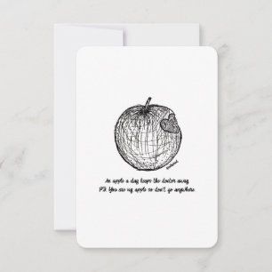 Amor y gracias, no vayas a ninguna parte, tarjeta