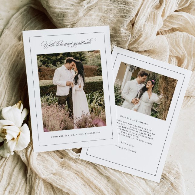 Amor y Gratitud, Tarjeta de agradecimiento mínima  (Subido por el creador)