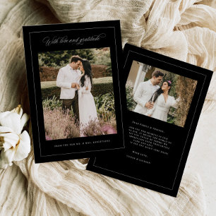 Amor y Gratitud, Tarjeta de agradecimiento mínima 