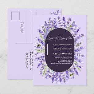 Amor y Lavanda Invitación a ducha de novia con p