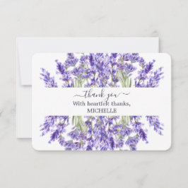 Amor y Lavanda | Tarjeta de agradecimiento de boda
