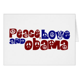 Amor y Obama de la paz
