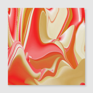 Amor y Oro Arte Abstracto de Arcoíris 3D Tarjeta M