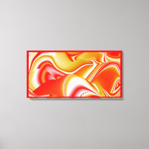 Amor y Oro Arte de Arcoíris Abstracto 3D