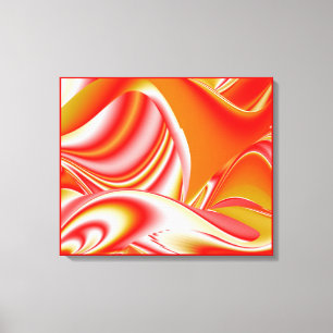 Amor y Oro Arte de Arcoíris Abstracto 3D