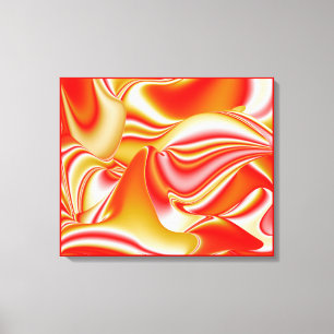Amor y Oro Arte de Arcoíris Abstracto 3D
