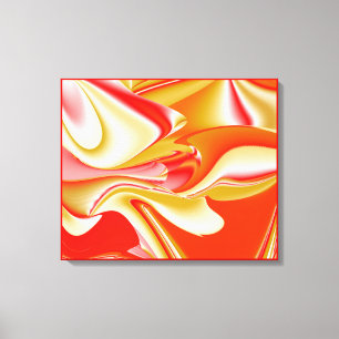 Amor y Oro Arte de Arcoíris Abstracto 3D