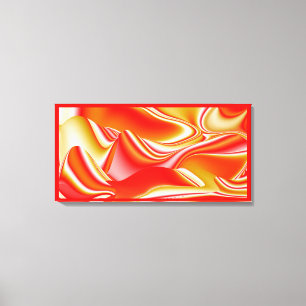 Amor y Oro Arte de Arcoíris Abstracto 3D