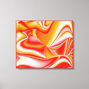 Amor y Oro Arte de Arcoíris Abstracto 3D
