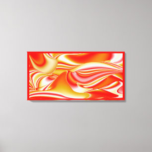 Amor y Oro Arte de Arcoíris Abstracto 3D
