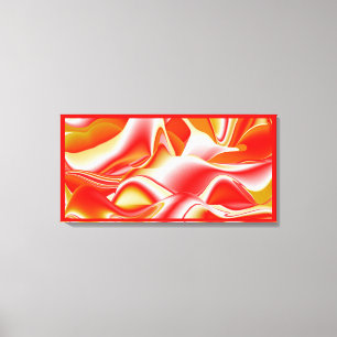 Amor y Oro Arte de Arcoíris Abstracto 3D