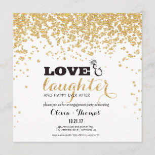Amor y risa y feliz nunca después de la invitación
