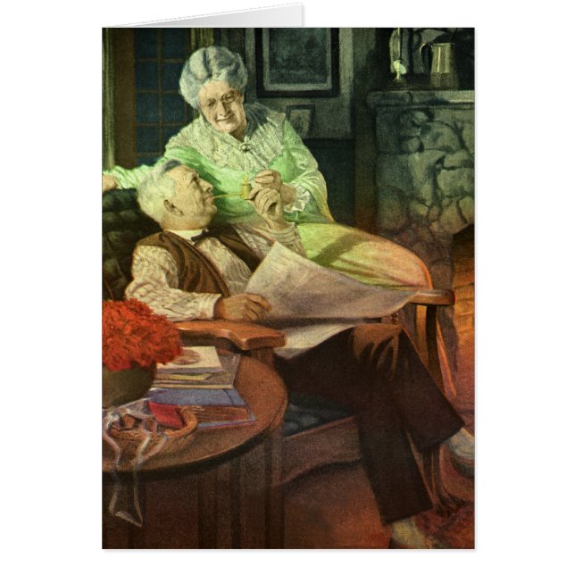 Amor y romance vintage; abuelos románticos (Frente)