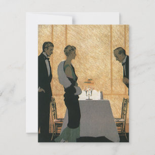 Amor y romance vintage, cena de pareja elegante