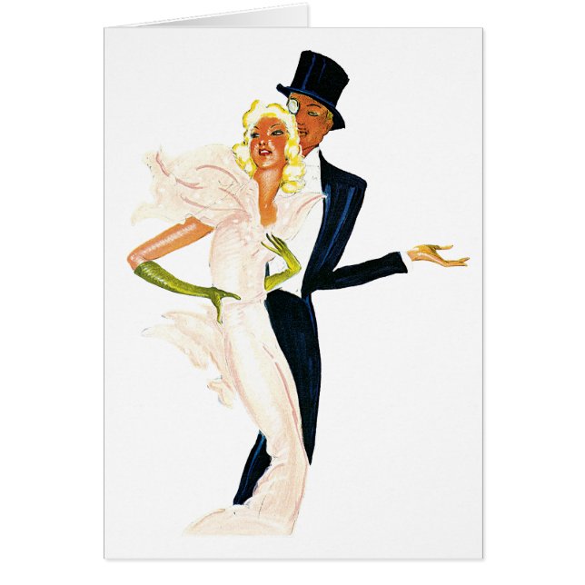 Amor y romance vintage, pareja Boda moderna (Frente)